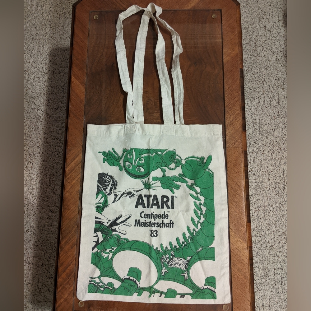 RARE 1983 Atari Centipede Championship Tote Bag